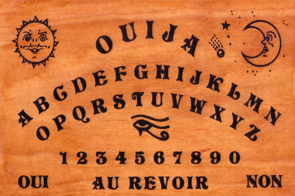 Planche ouija en bois - ELEMIAH VOYANCE 08.99.96.90.99